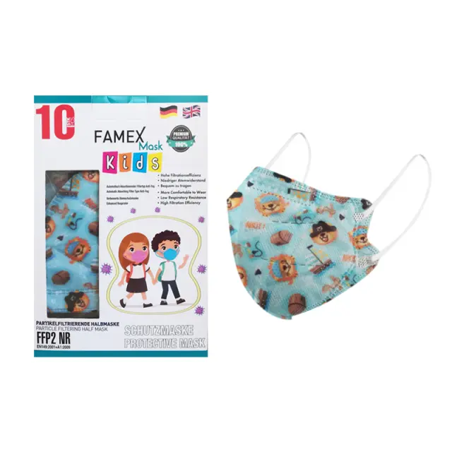 Μάσκα για παιδιά FFP2 Famex KIDS PFE≥95% 10τμχ - Πειρατες