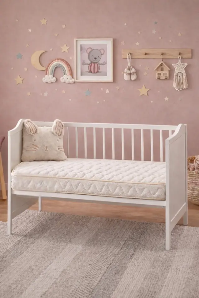 Stewehome Παιδικό στρώμα από μαλλί για κρεβάτι 70x140x23 cm