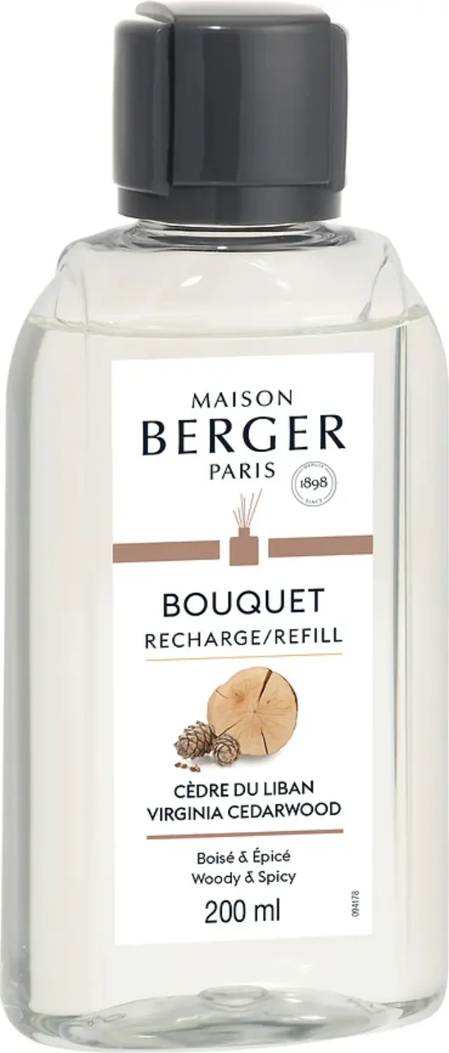 Maison Berger Paris Bouquet Diffuser Refill Υγρό Αναπλήρωσης για Δοχείο Αρωματισμού Χώρου Virginia Cerarwood 200ml 2