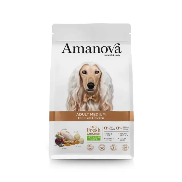 Amanova Low Grain Adult Medium Exquisite Chicken 2Kg Μονόχρωμο