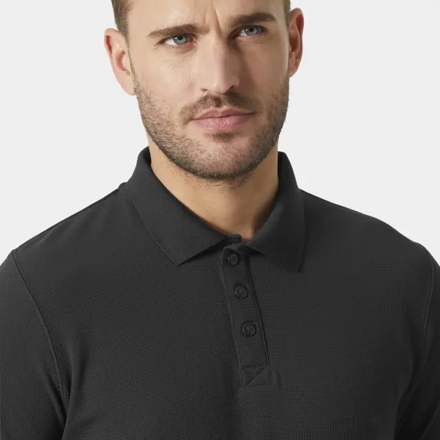 Helly Hansen Polo Μπλούζα Κοντομάνικη Μαύρη - S 3