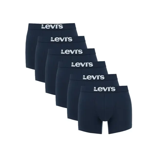Levi's Ανδρικό Boxer Solid Basic Organic Cotton - Εξάδα, Χρώμα Navy