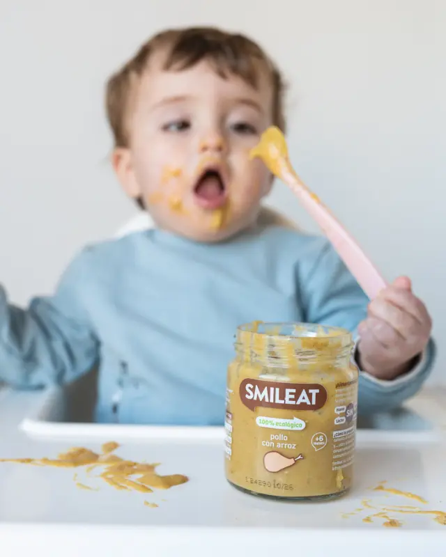 Smileat, Έτοιμο Γεύμα σε βαζάκι, Βιολογικής Προέλευσης, με έξτρα Παρθένο Ελαιόλαδο, Κοτόπουλο με Ρύζι, Χωρίς Γλουτένη, 230gr 2