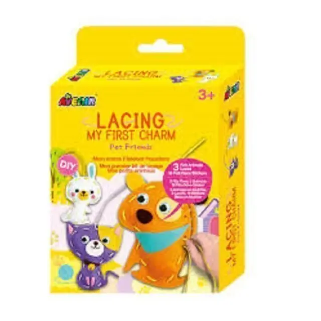 Παιδικό Σετ Ραπτικής Κούκλες DIY Avenir Lacing Pet Friends