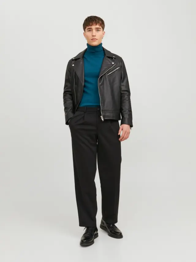 JJEEMIL KNIT ROLL NECK NOOS Sailor Blue 2