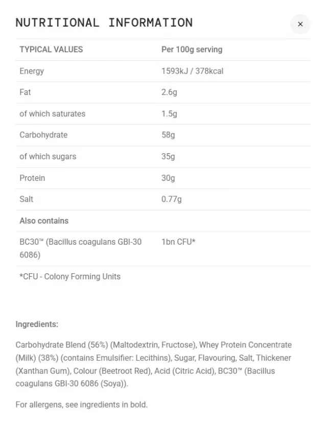 Science in Sport Beta Recovery Strawberry, 1500 g 2