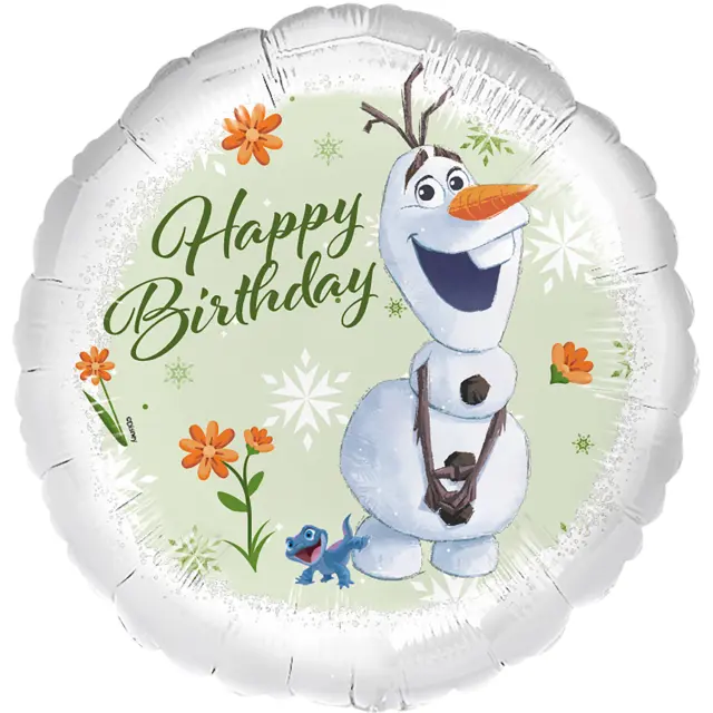 Μπαλόνι Φοιλ 17 Frozen Olaf & Bruni - Happy Birthday / 45 εκ