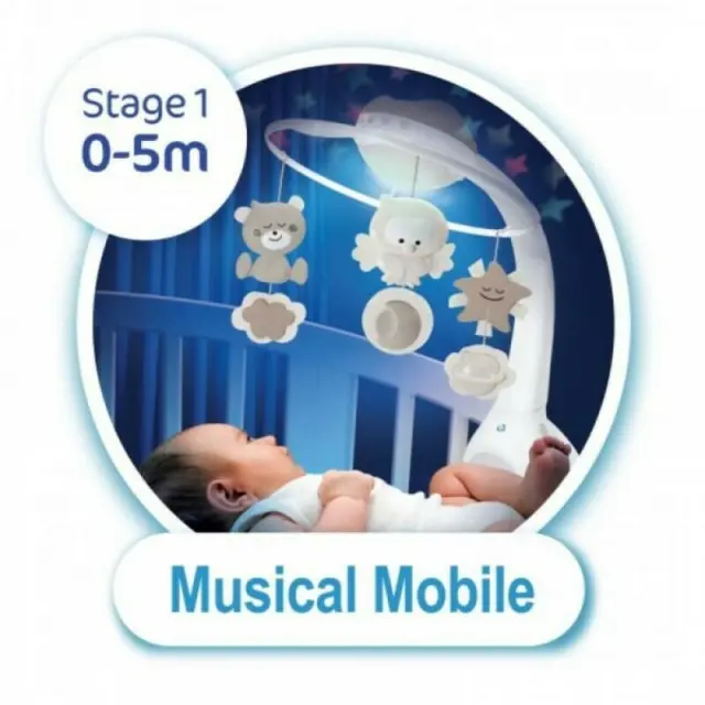INFANTINO 3 IN 1 PROJECTOR MUSICAL MOBILE (ECRU) 2