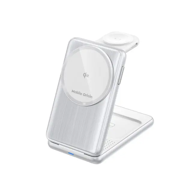 Mobile Origin 3in1 Foldable Qi2 Charger PW8, silver 2