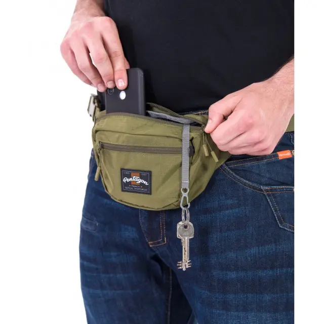 Pentagon Minor Travel Pouch 1.3lt-Τσαντάκι Μέσης 1.3 Λίτρων - 01-Black-Μαύρο 2