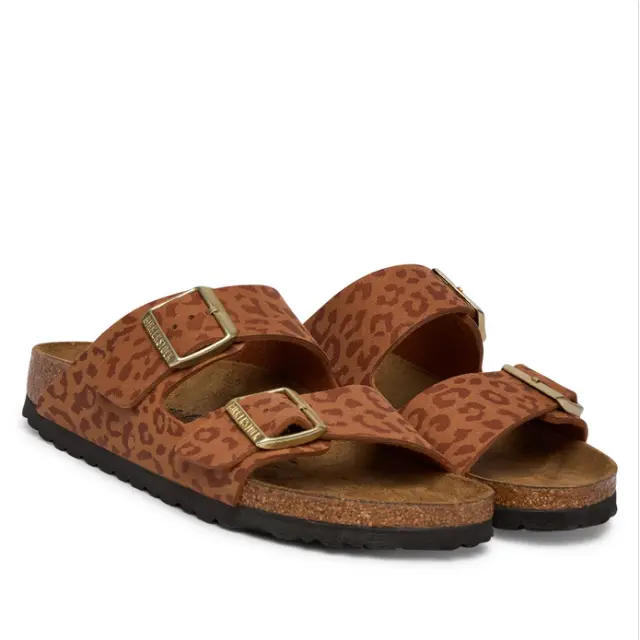 Γυναικεία Ανατομικά Σανδάλια Birkenstock Arizona Bs 1031926 Leo Pecan Narrow Fit Καφέ - 38 2