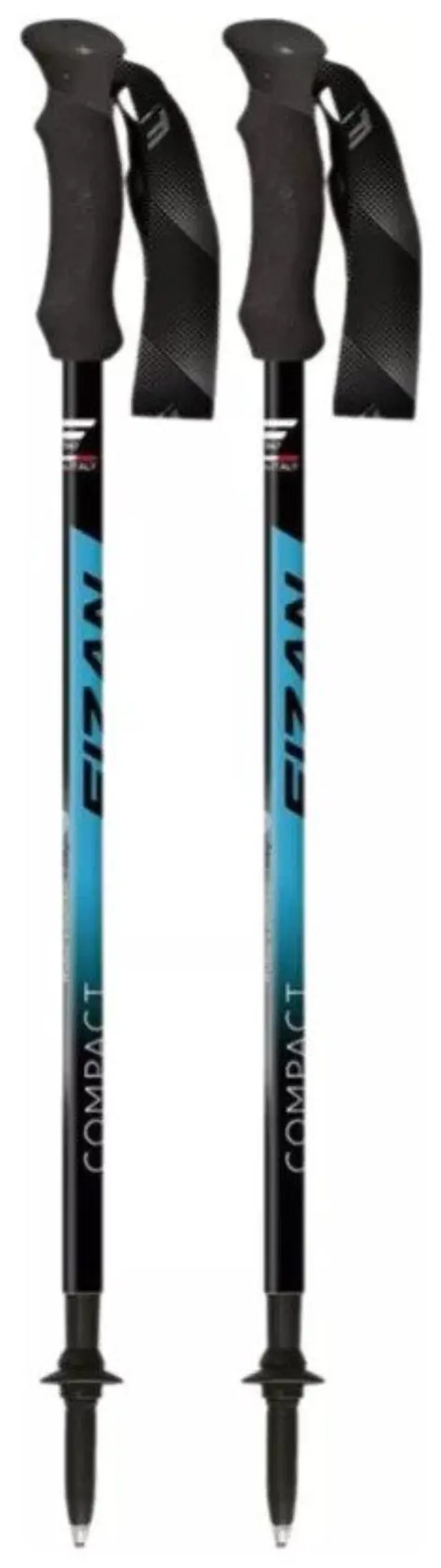Μπατόν Πεζοπορίας Fizan Τηλεσκοπικά (Ζεύγος) Compact Ocean Blue - 100.009