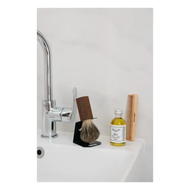 Andreé Jardin Ash Wood Shaving Brush από φυσικές τρίχες ασβού 3