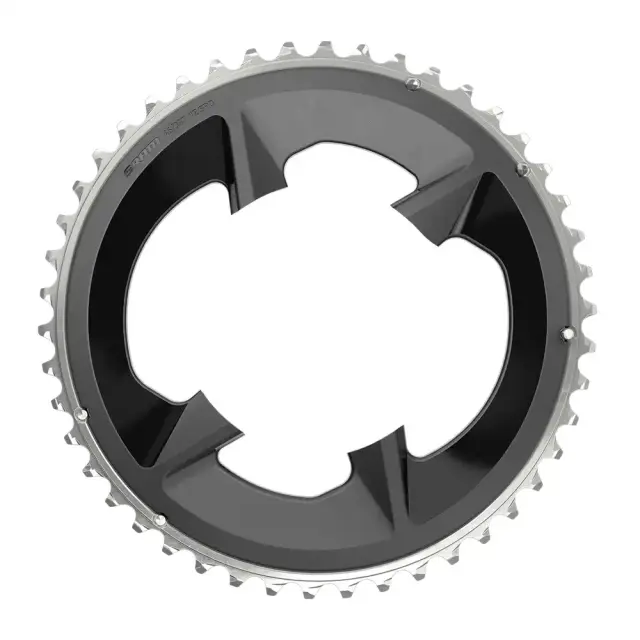 ΔΙΣΚΟΣ ΦΥΛΛΟ SRAM ROAD 46T 107BCD 2X12 RIVAL BLACK WITH COVER PLATE