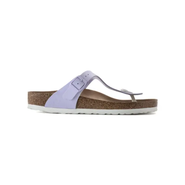 Birkenstock Σαγιονάρες Γυναικείο Birkibuck(ανθεκτικό υλικό της Birkenstock-επιτρέπει την επαφή με το νερό) Μωβ BIR/GIZEH VEGAN 1022596 LAVENDE