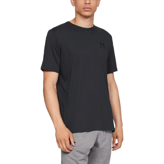 Under Armour Men's Sportstyle Left Chest Shortsleeve T-Shirt Μαύρο 1326799-001 (Under Armour)