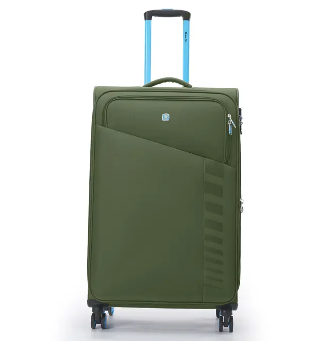 Βαλίτσα υφασμάτινη Μεγάλη DIELLE 30/70 79x48x31/34 cm Πράσινο