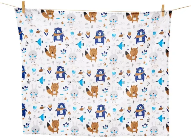 Πάνα 70x80cm Premium Flannel Happy Friends Blue 5907534753288