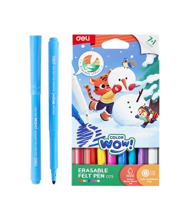 Μαγικός Μαρκαδόρος Washable 7+1 χρώματα Color Wow / 231.770123 (Deli)