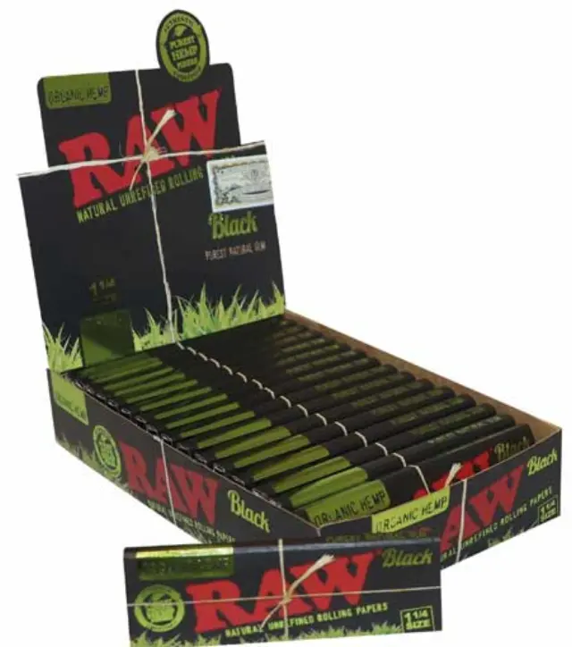 RAW Χαρτάκια Black Organic - Ακατέργαστο - 1¼ 50φ. 2