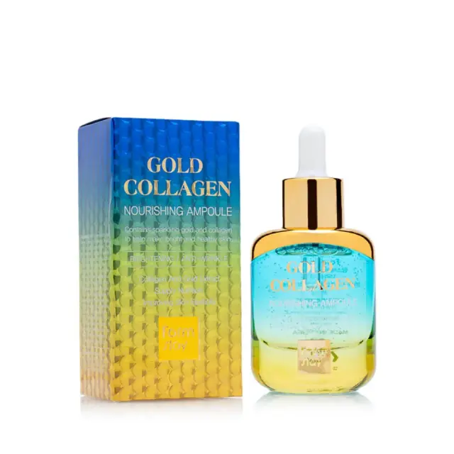 Farmstay Gold Collagen Nourishing Ampoule, Ορός Προσώπου με Κολλαγόνο και Χρυσό για Θρέψη 35ml
