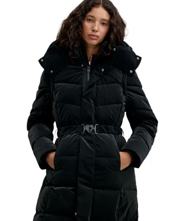 Desigual - Γυναικείο Μακρύ Καπιτονέ Μπουφάν Lindsay 26WWEW34-2000 Μαύρο 3