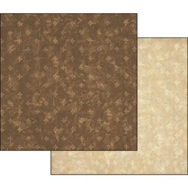 Χαρτί Scrapbooking Stamperia Διπλής Όψης - Brown Dots - 31x30cm