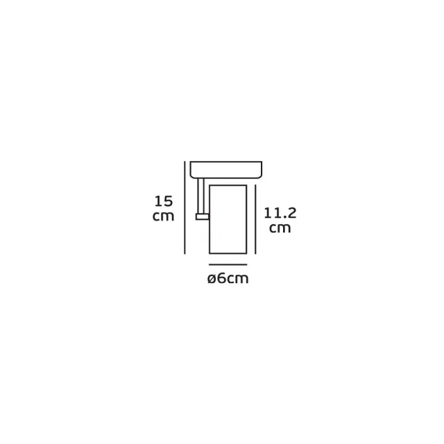 Lape 3-phase φωτιστικό ράγας GU10/PAR16 L11.2cm λευκό Άσπρο 2