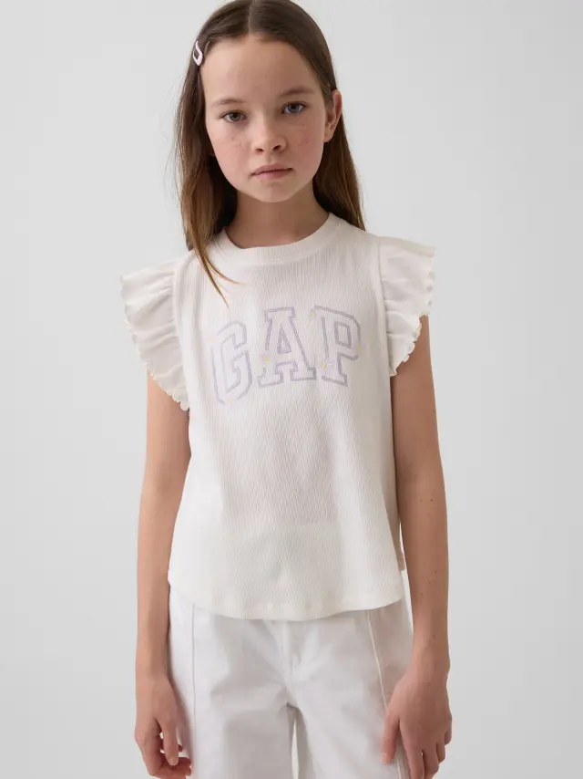 Παιδική Arch Logo Ruffle Μπλούζα new off white - XXL