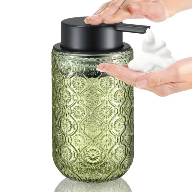 Dispenser αφρού vintage γυάλινο, 410ml