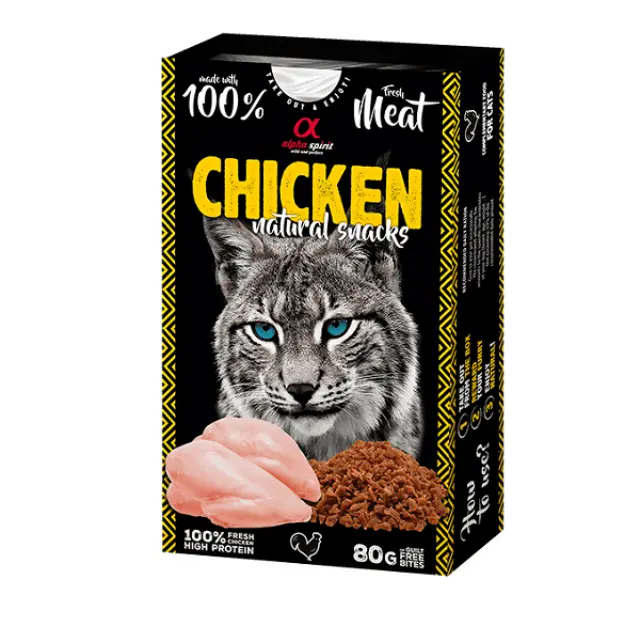 Alpha spirit Naturals cats chicken 80g