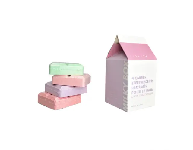 MILK BATH BOX BATH SLABS 4x50G INUWET