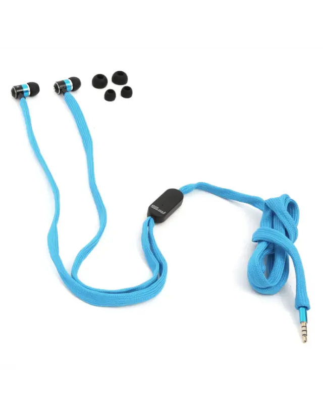 FREESTYLE SHOELACE EARPHONES + ΜΙΚΡΟΦΩΝΟ FH2112 ΜΠΛΕ [42777] 2