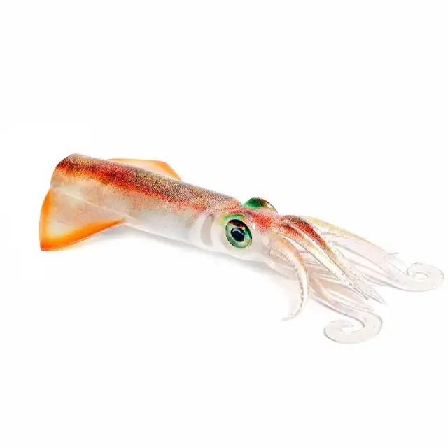 JLC Xipi Evo Body 10–17cm: Ανταλλακτικά Σώματα Σιλικονούχου Καλαμαριού με UV & Glow Εφέ 10cm Real Brown