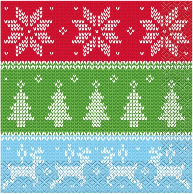 Χαρτοπετσέτες Φαγητού Χριστούγεννα - Ugly Sweater / 16 τεμ