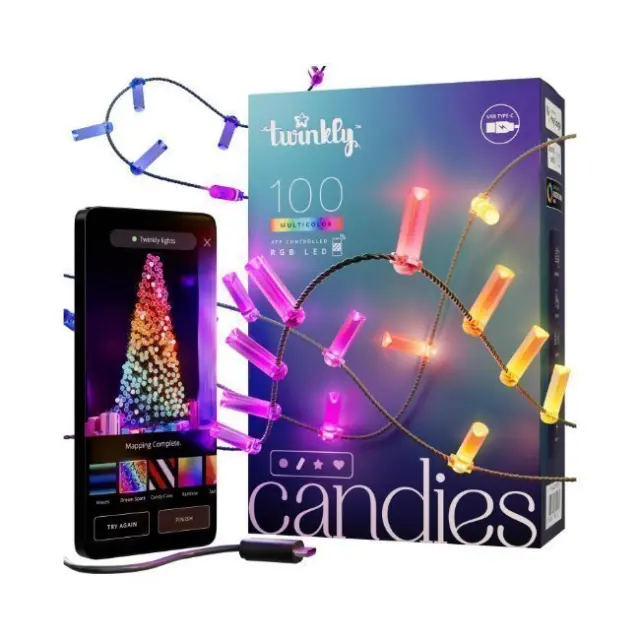 Twinkly Candies LED 100x 6m (TWKC100RGB-G)