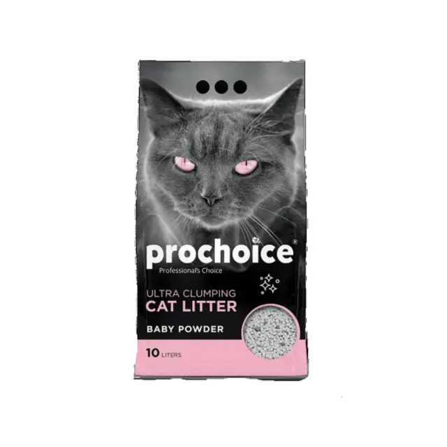 Άμμος Γάτας Prochoice White Bentonite Baby Powder 10L