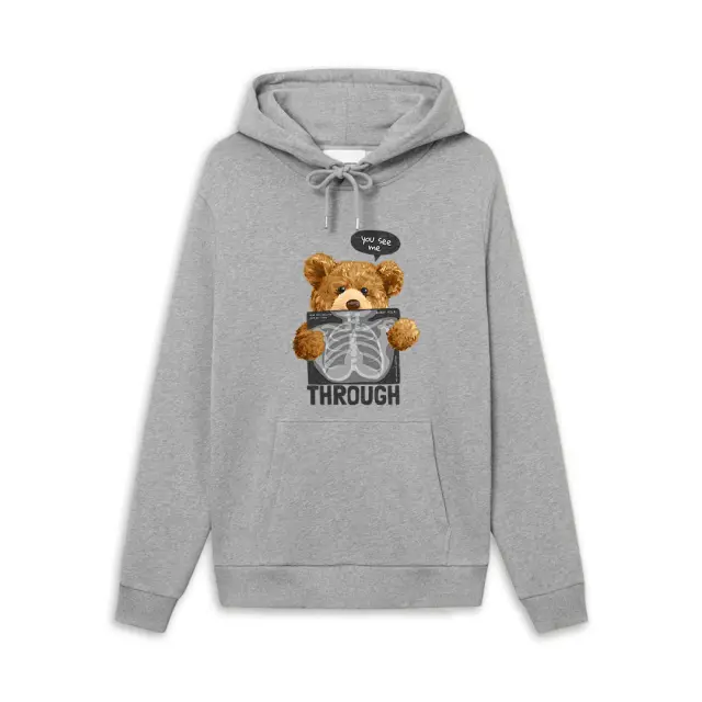Φούτερ Noshame® Γκρί με τύπωμα - 3025134 - XXL