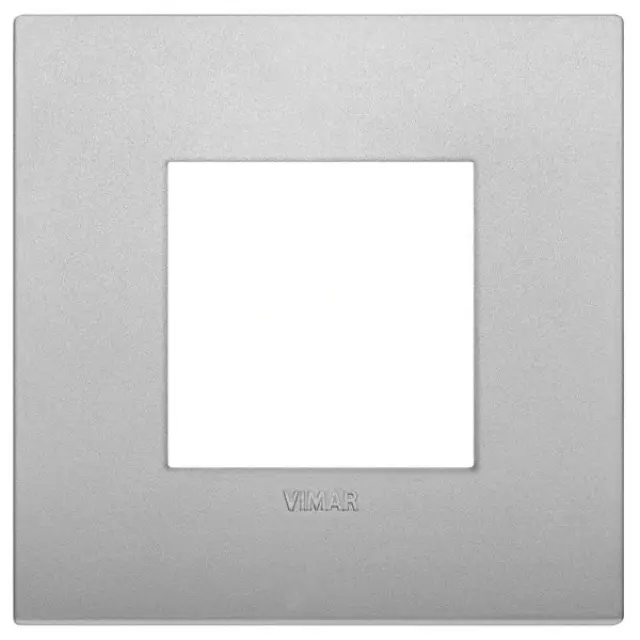 Classic plate 2M techno matt silver