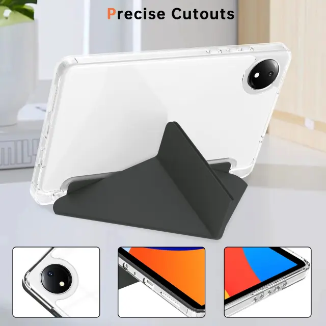 Origami Stand Θήκη για Xiaomi Redmi Pad SE 8.7- CLear/Black OEM 2