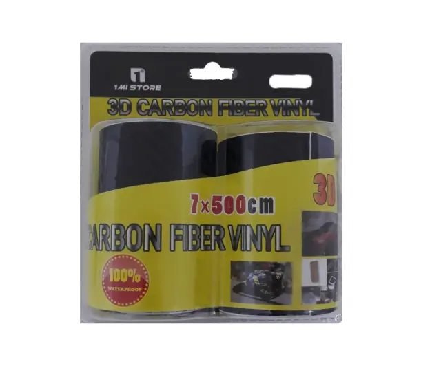 Ταινίες διακοσμητικές αυτοκόλλητες 3D CARBON 7 x 500 cm - 2 τεμ.
