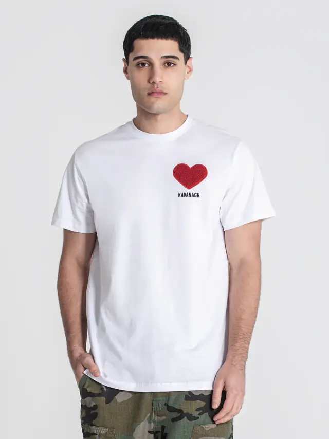 Gianni Kavanagh Ανδρικό LOVE T-Shirt - White - S