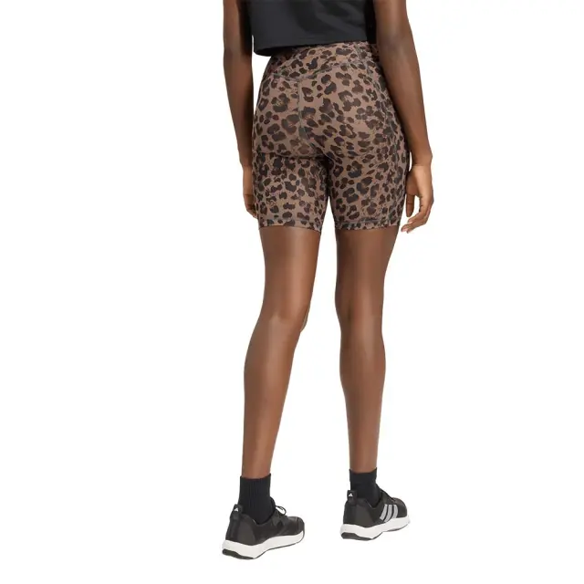 adidas Performance Women's Optime Essentials Allover Print 7inch Bike Shorts Καφέ KZ2519 (adidas Performance) 2