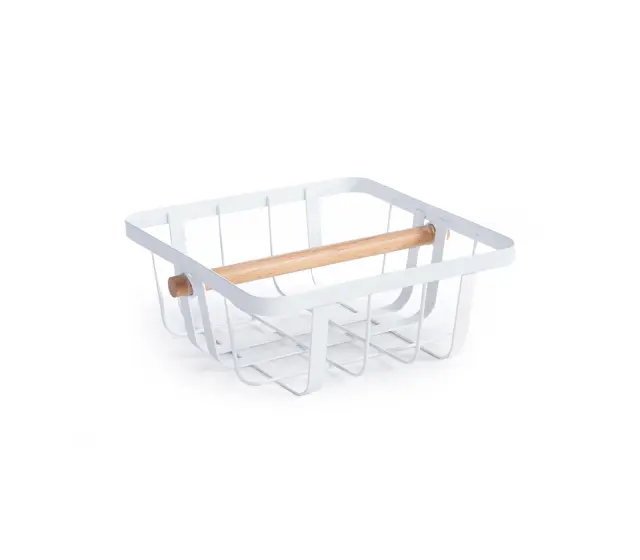 Nef-Nef Homeware Πετσετοθήκη Μεταλλικό Sezen 20x20x8 White