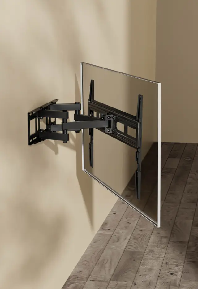POWERTECH επιτοίχια βάση τηλεόρασης PT-1130, 37-80", έως 40kg, full motion 2