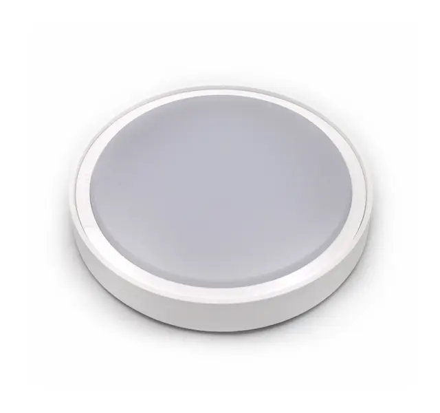 LED ΠΛΑΦΟΝΙΕΡΑ PC ΣΤΡΟΓΓΥΛΗ Φ300mm 18W 4000K IP65 ΛΕΥΚΗ