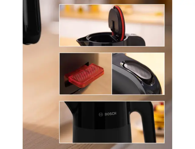 Βραστήρας Bosch MyMoment TWK2M163 με χωρητικότητα 1.7L και ισχύ 2400W - Black TWK2M163 3