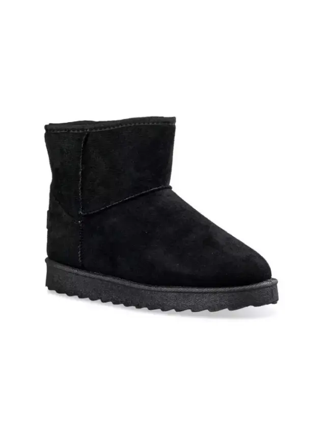 Envie Shoes Γυναικεία Μποτάκια με Γούνα Μαύρα S41-20477-34
