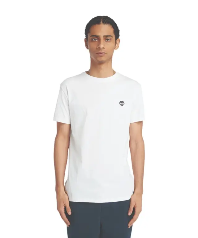 Timberland - Ανδρικό T-shirt με Λογότυπο Oyster River Logo Tee TB0A2BR3-100 Λευκό - M 2