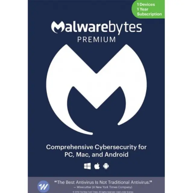 Malwarebytes Premium για 1 Συσκευή και 1 Έτος Χρήσης (Ηλεκτρονική Άδεια)